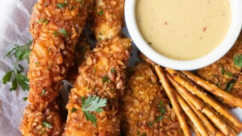 Pretzel chicken finger