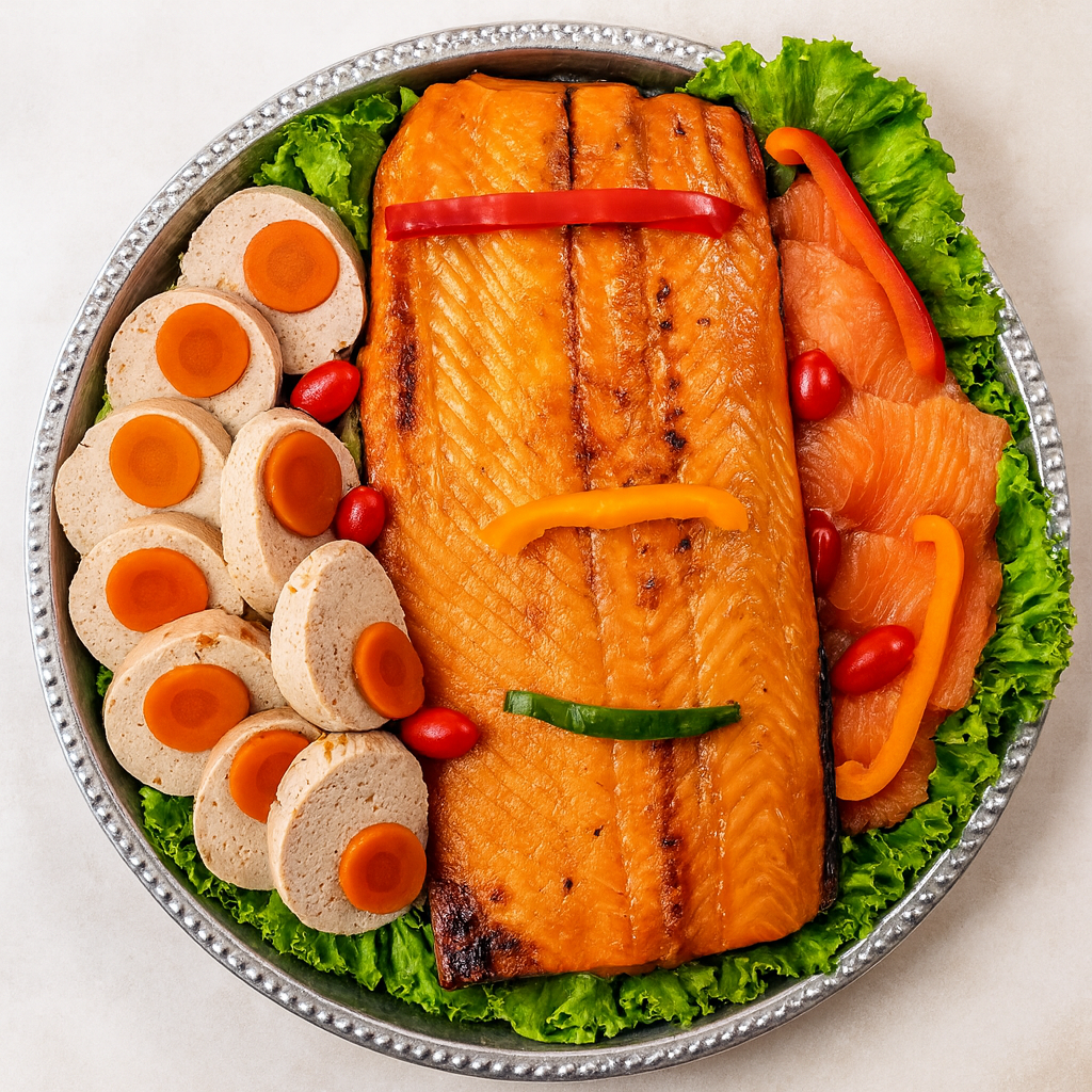 Gourmet salmon platter