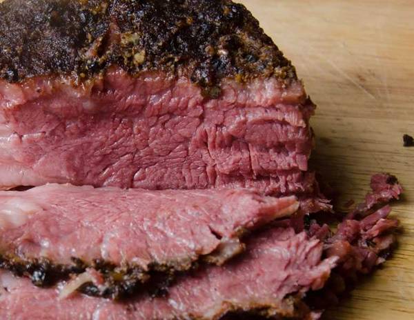 Hot Pastrami sliced