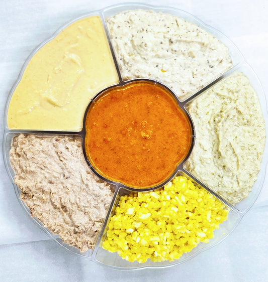 Shalosh seudos platter