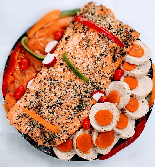 Gourmet salmon platter