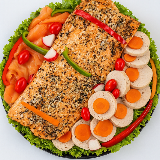 Gourmet salmon platter