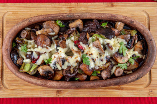 portobello mushroom with cheese