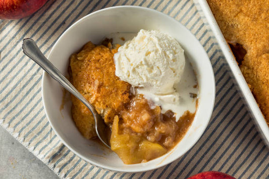 Apple Crumble with Ice Cream